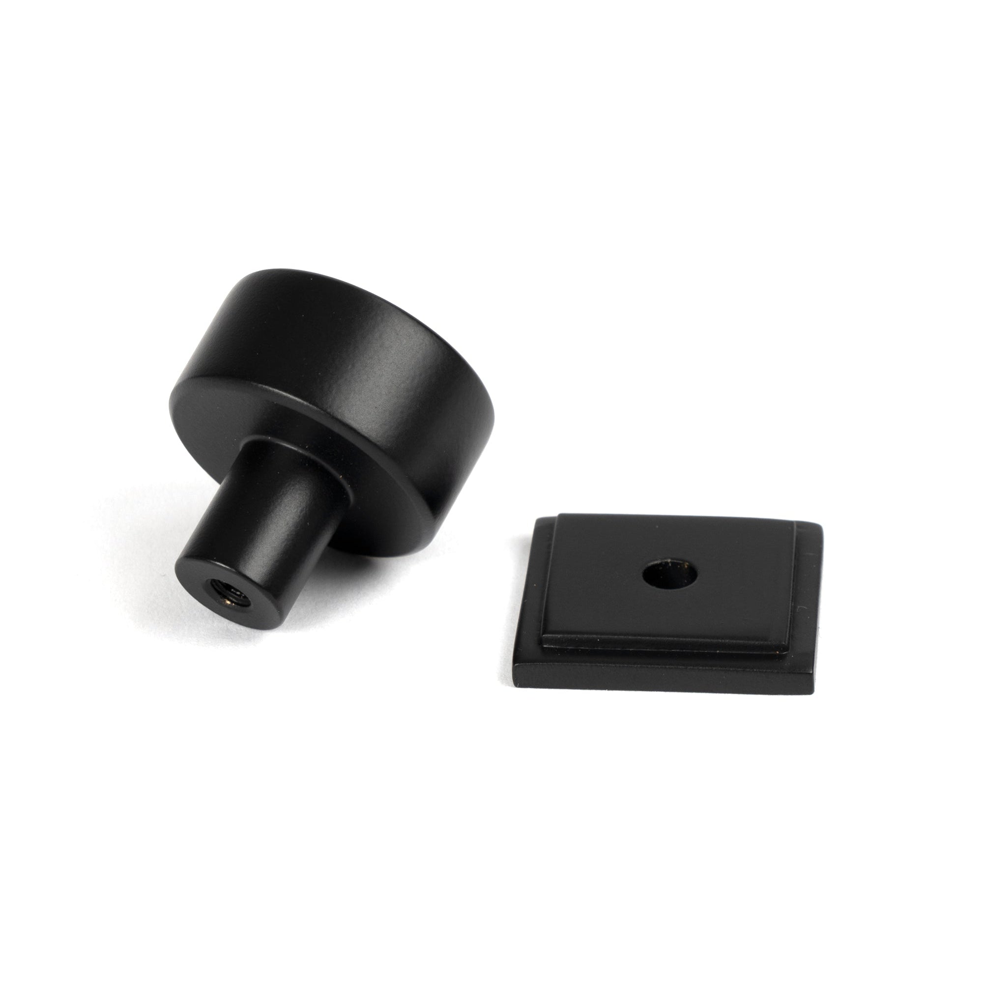 Matt Black Kelso Cabinet Knob - 25mm (Square) | From The Anvil-Cabinet Knobs-Yester Home