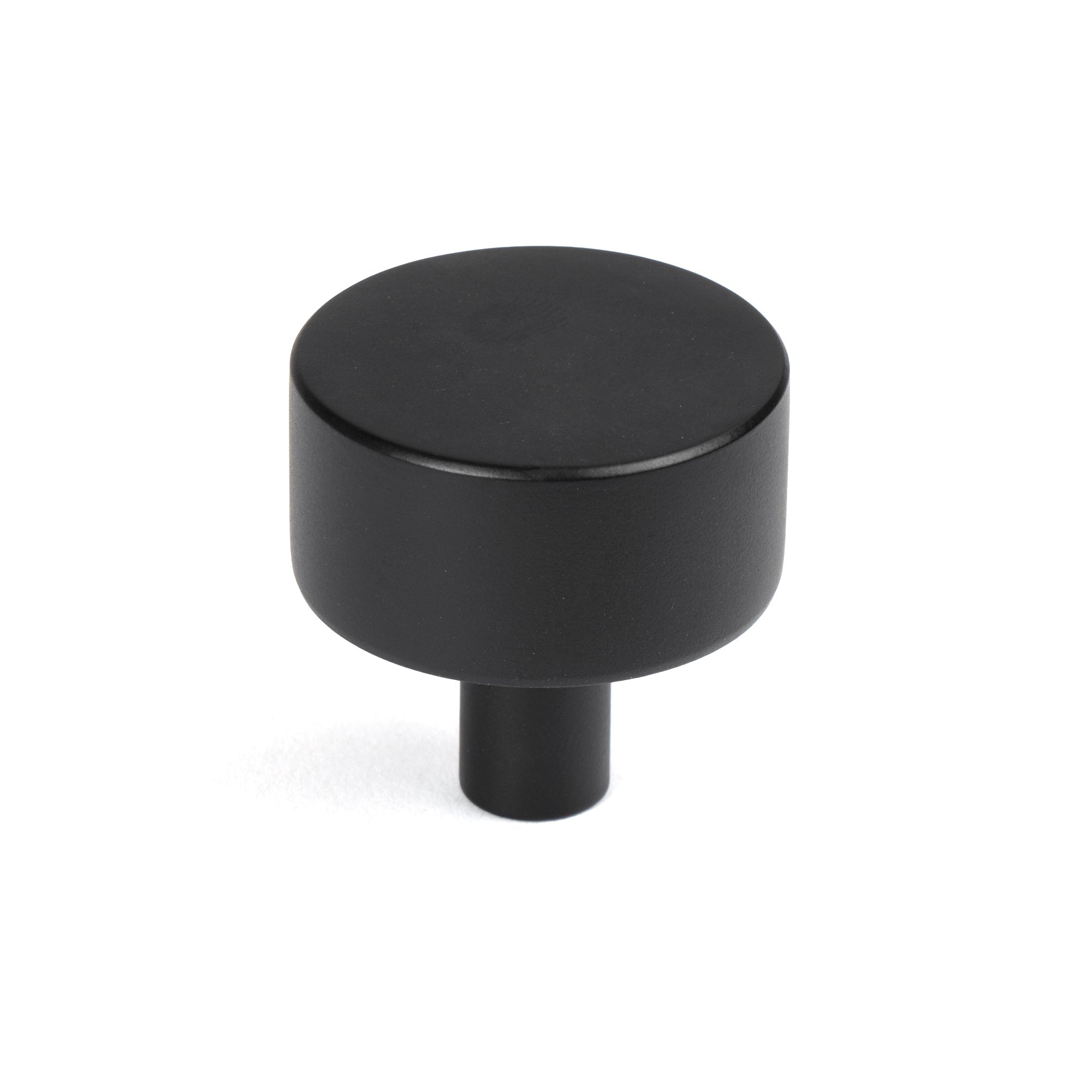 Matt Black Kelso Cabinet Knob - 32mm (No rose) | From The Anvil-Cabinet Knobs-Yester Home