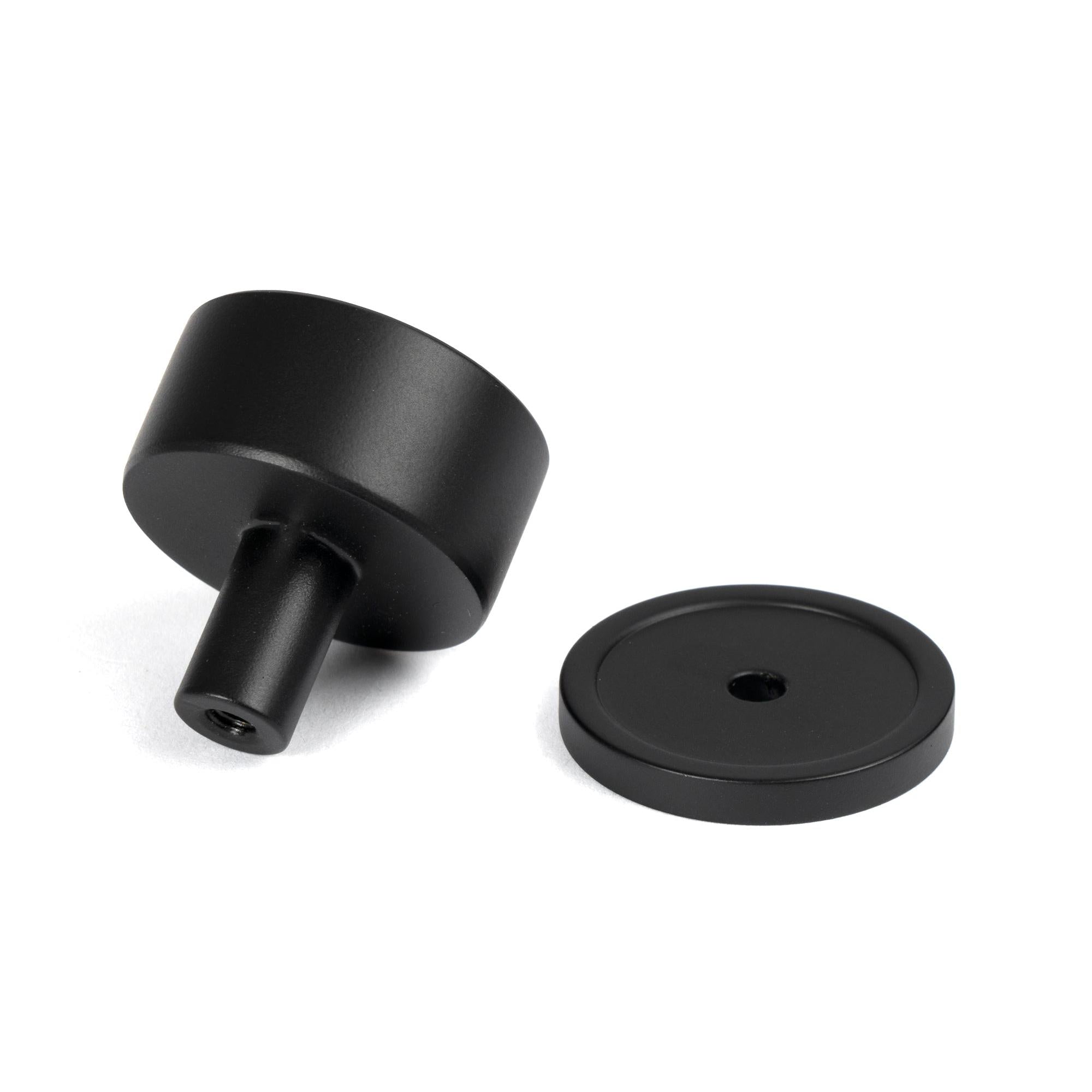 Matt Black Kelso Cabinet Knob - 32mm (Plain) | From The Anvil - Cabinet Knobs - From The Anvil - Yester Home