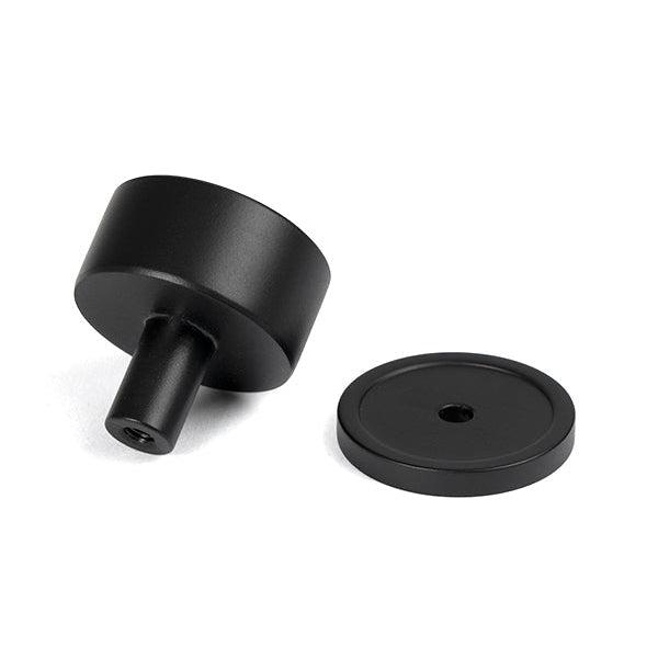 Matt Black Kelso Cabinet Knob - 32mm (Plain) | From The Anvil-Cabinet Knobs-Yester Home