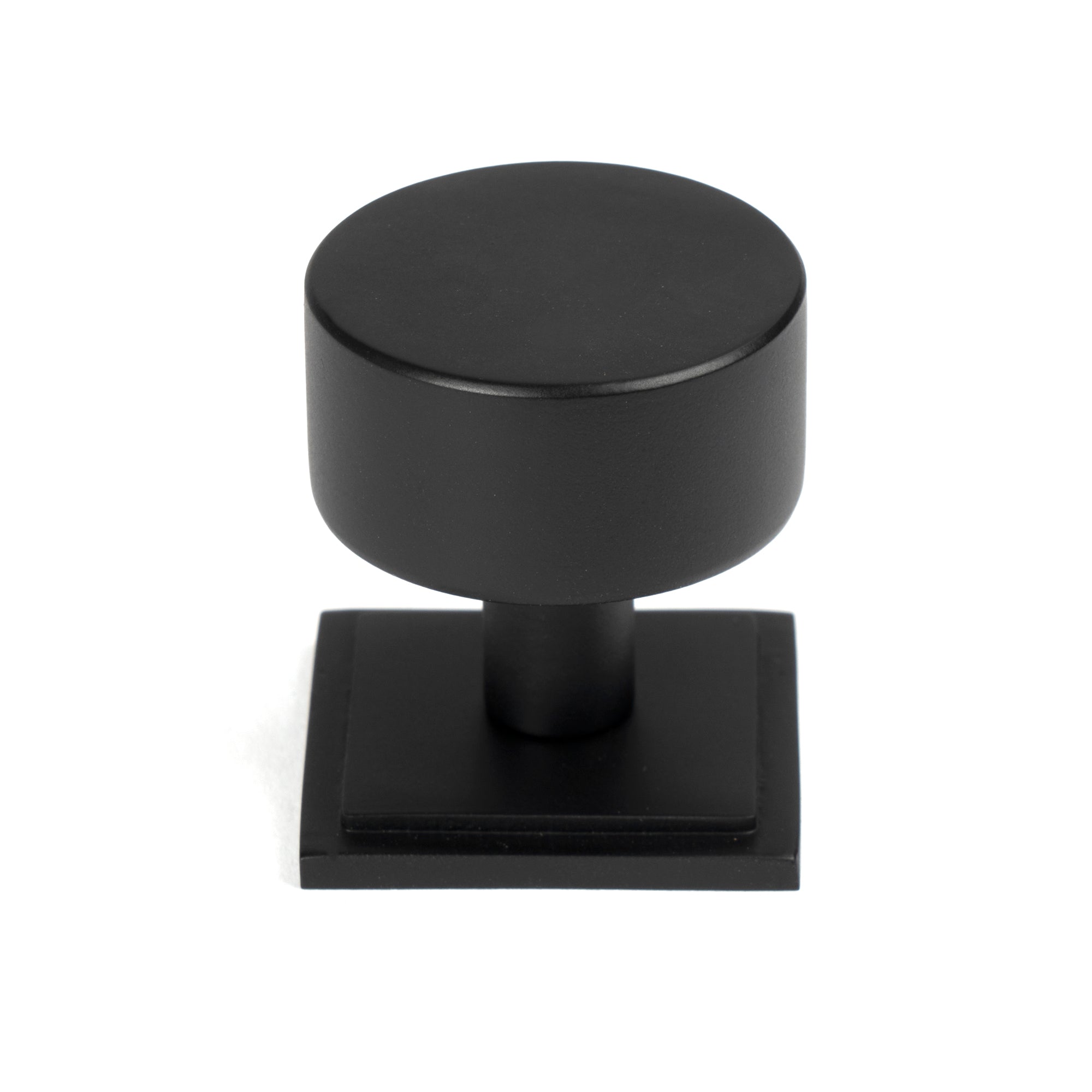 Matt Black Kelso Cabinet Knob - 32mm (Square) | From The Anvil-Cabinet Knobs-Yester Home