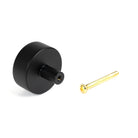 Matt Black Kelso Cabinet Knob - 38mm (No rose) | From The Anvil-Cabinet Knobs-Yester Home