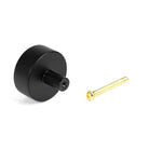 Matt Black Kelso Cabinet Knob - 38mm (No rose) | From The Anvil-Cabinet Knobs-Yester Home