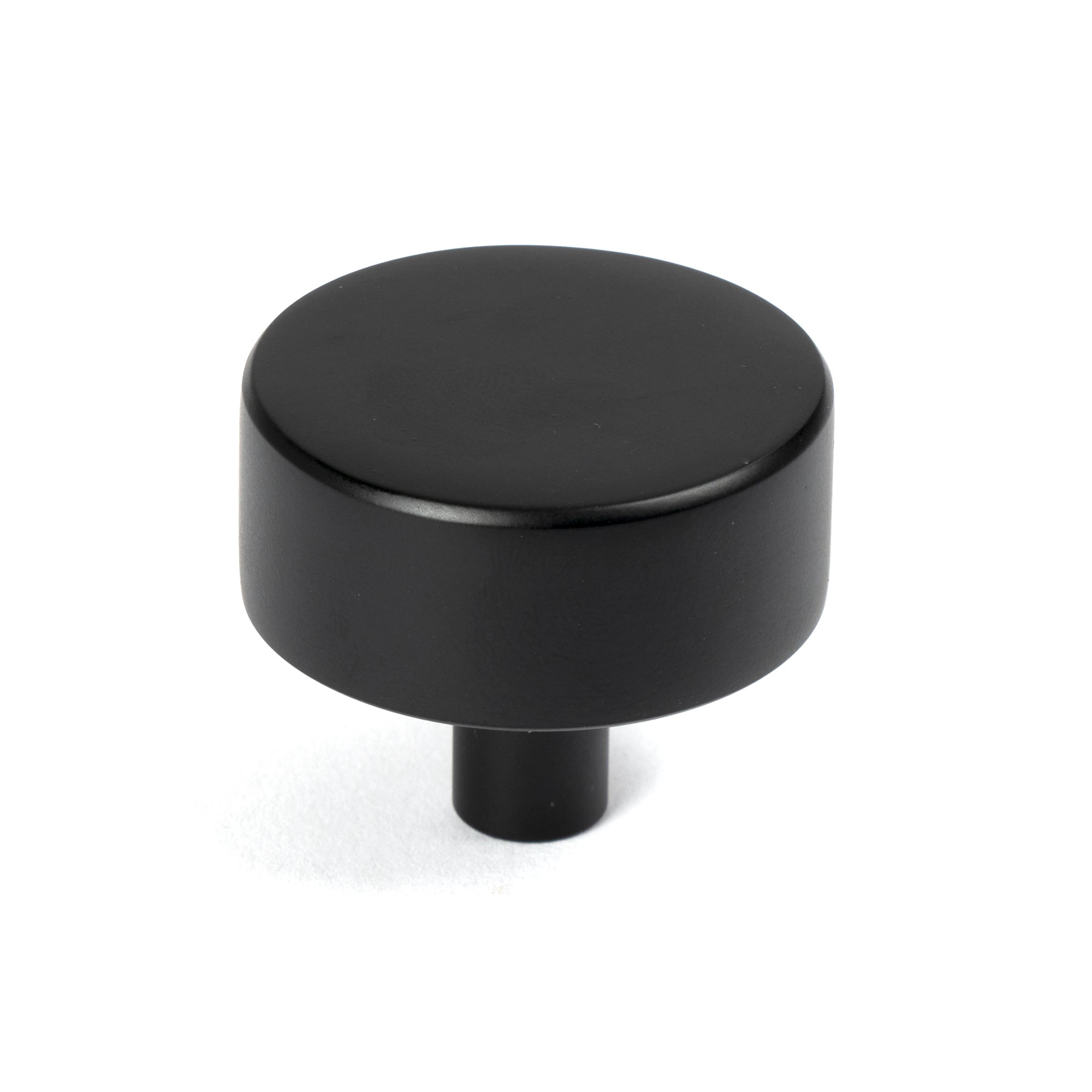 Matt Black Kelso Cabinet Knob - 38mm (No rose) | From The Anvil-Cabinet Knobs-Yester Home