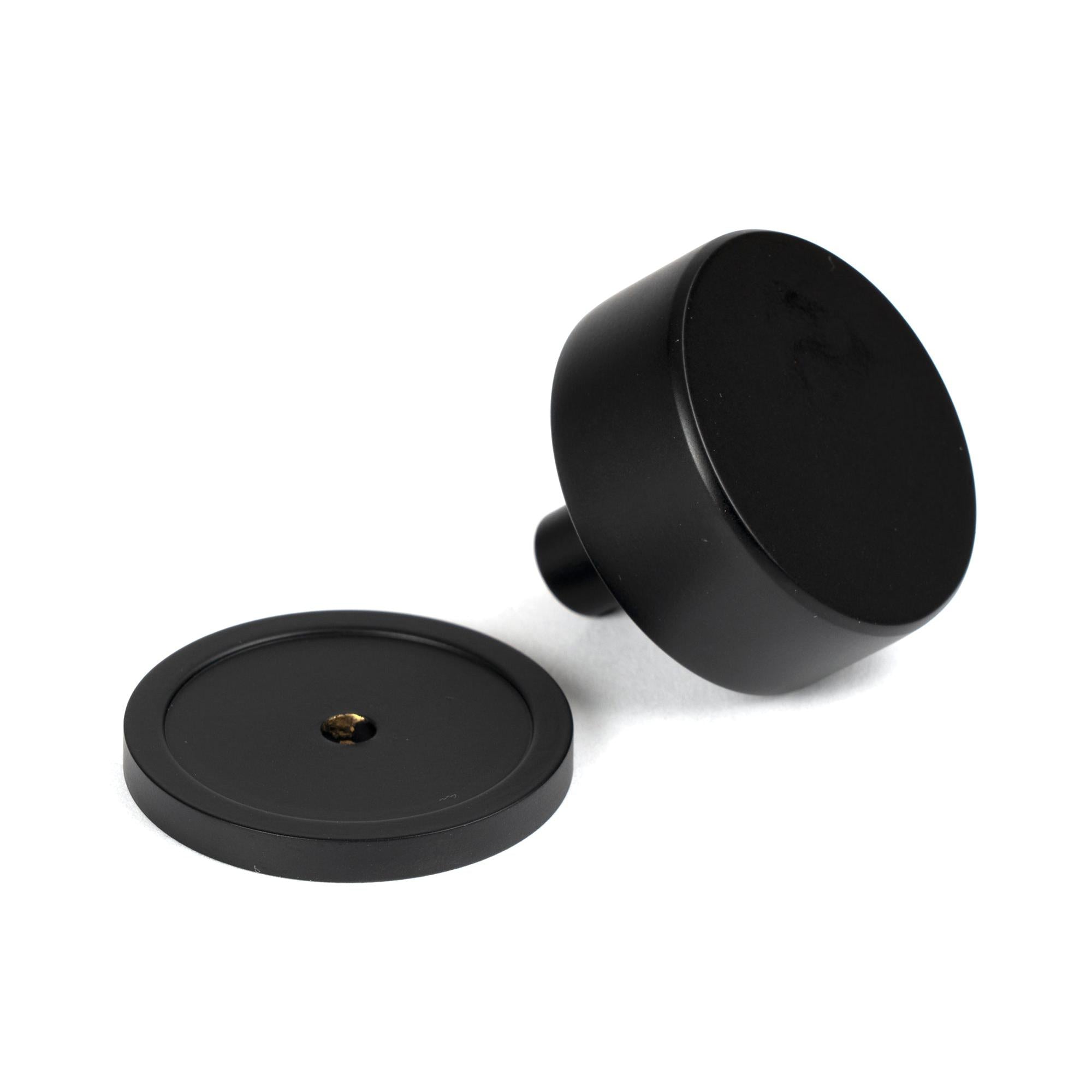 Matt Black Kelso Cabinet Knob - 38mm (Plain) | From The Anvil - Cabinet Knobs - From The Anvil - Yester Home
