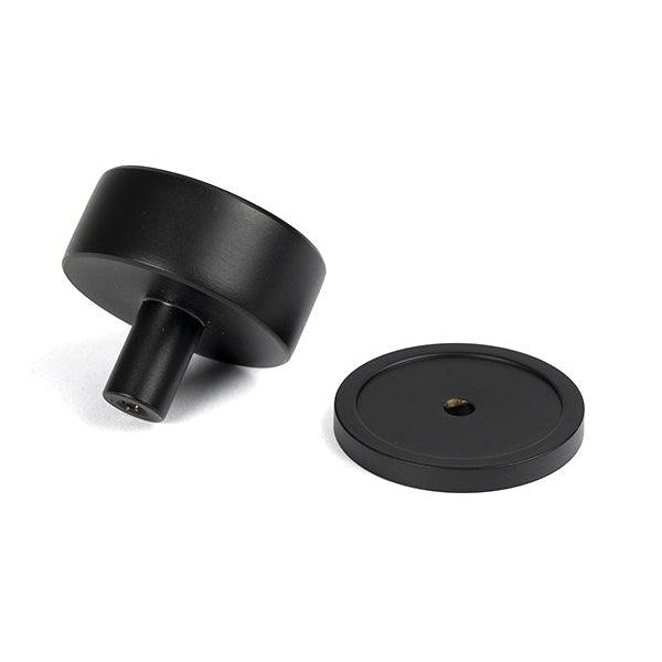 Matt Black Kelso Cabinet Knob - 38mm (Plain) | From The Anvil-Cabinet Knobs-Yester Home