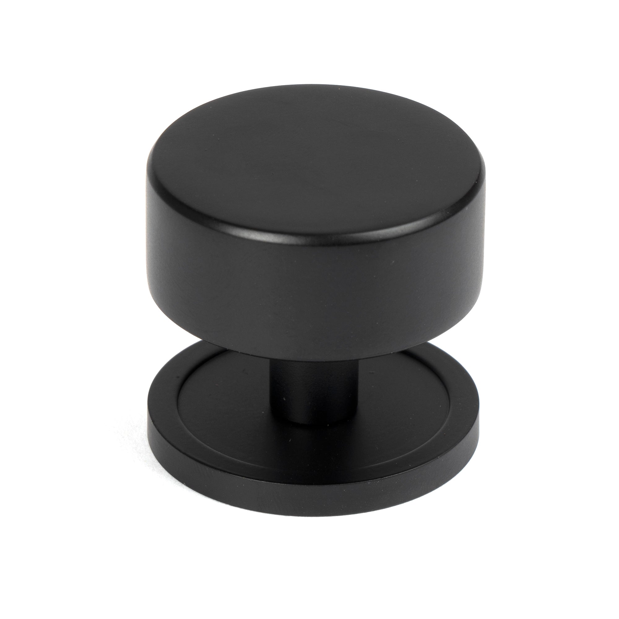 Matt Black Kelso Cabinet Knob - 38mm (Plain) | From The Anvil-Cabinet Knobs-Yester Home