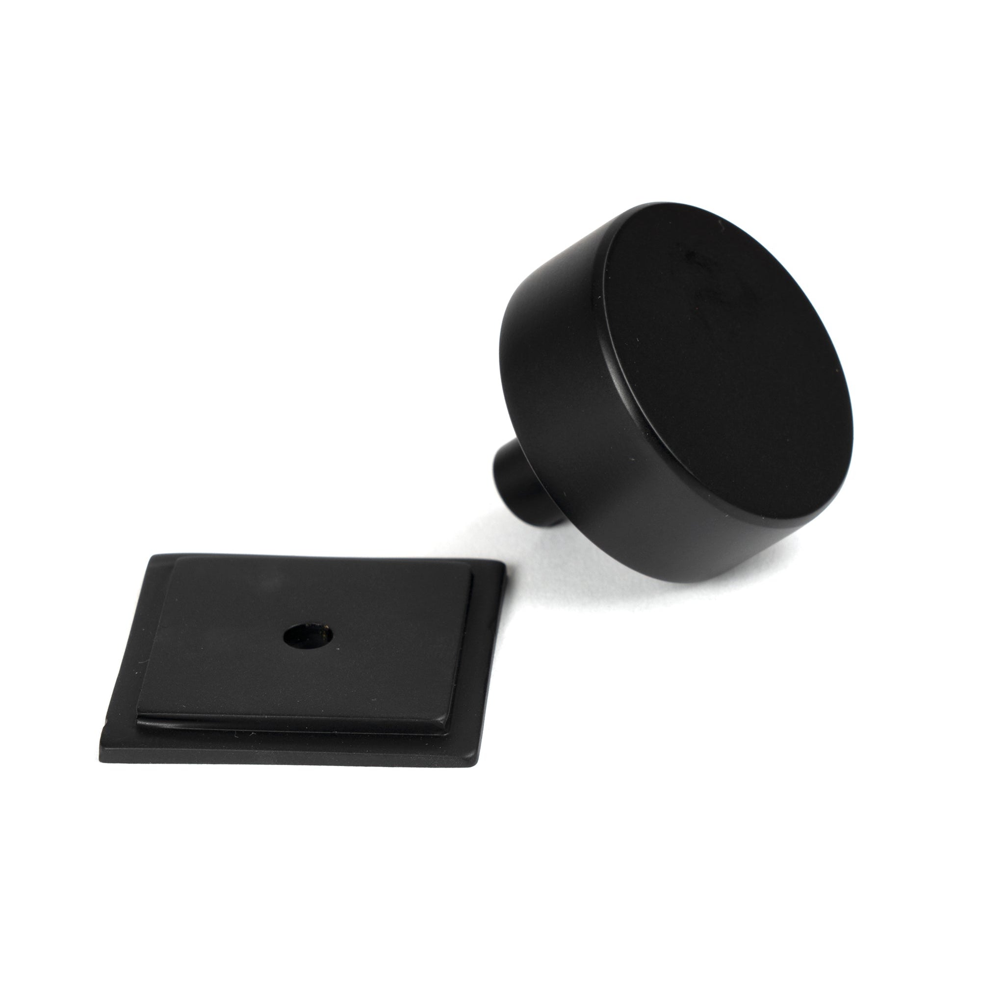 Matt Black Kelso Cabinet Knob - 38mm (Square) | From The Anvil-Cabinet Knobs-Yester Home