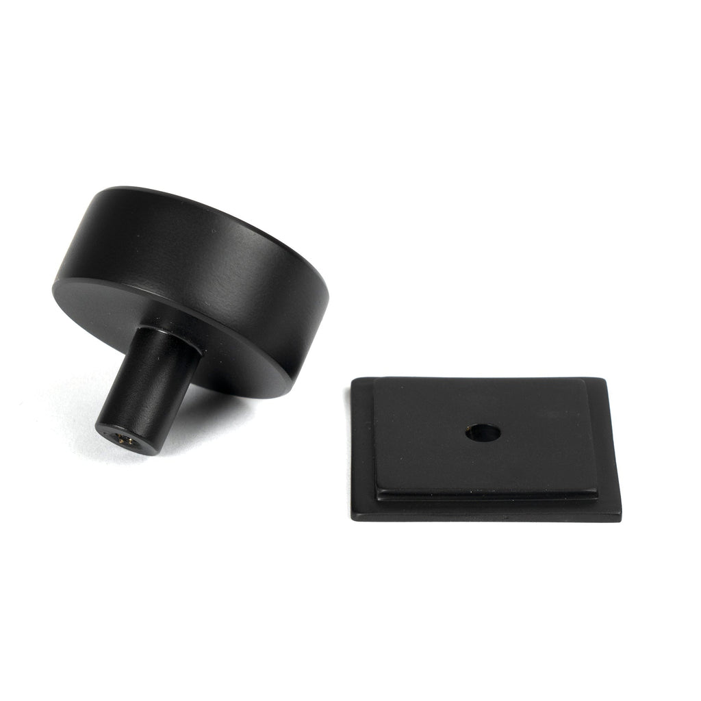 Matt Black Kelso Cabinet Knob - 38mm (Square) | From The Anvil-Cabinet Knobs-Yester Home