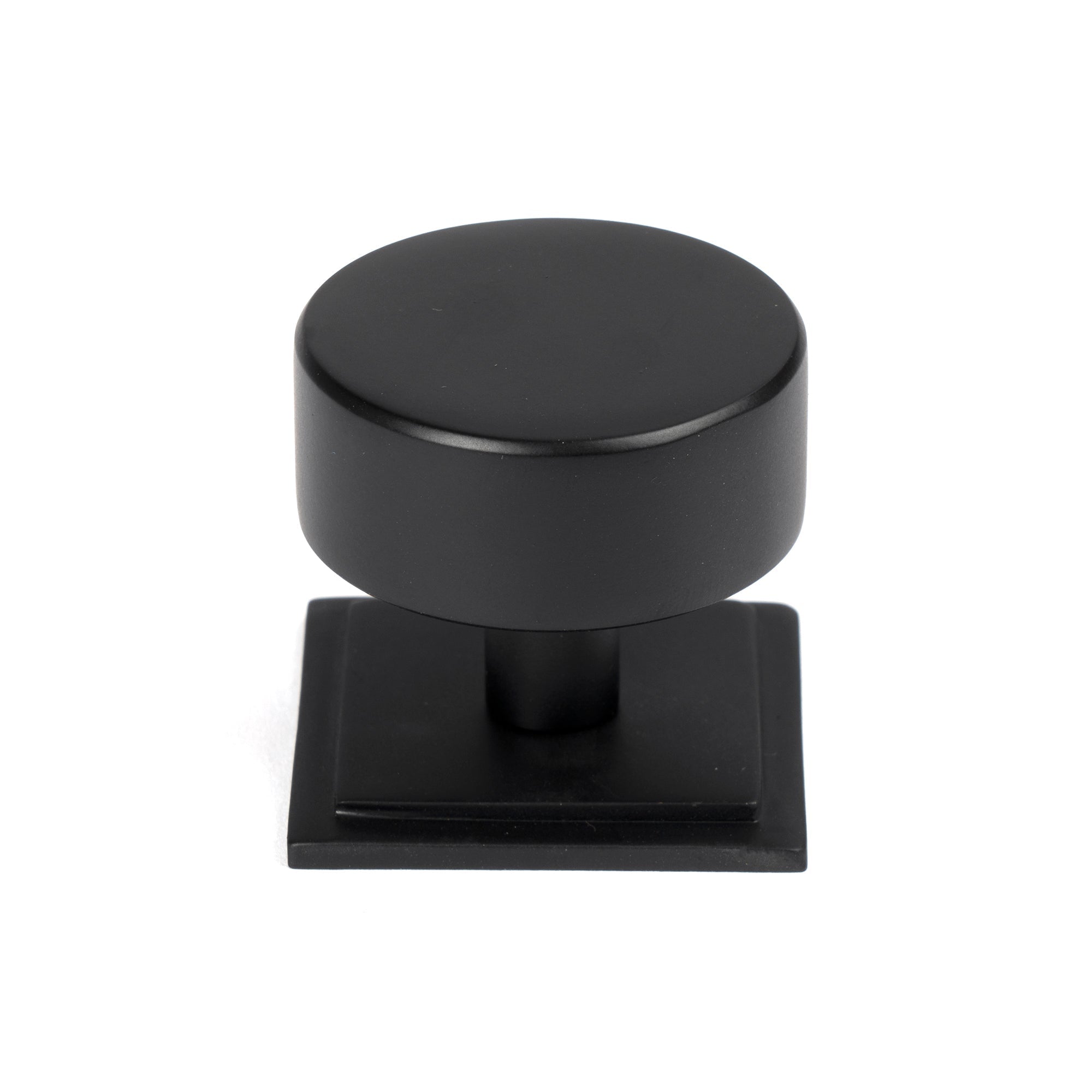 Matt Black Kelso Cabinet Knob - 38mm (Square) | From The Anvil-Cabinet Knobs-Yester Home