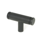 Matt Black Kelso T-Bar | From The Anvil-Cabinet Knobs-Yester Home