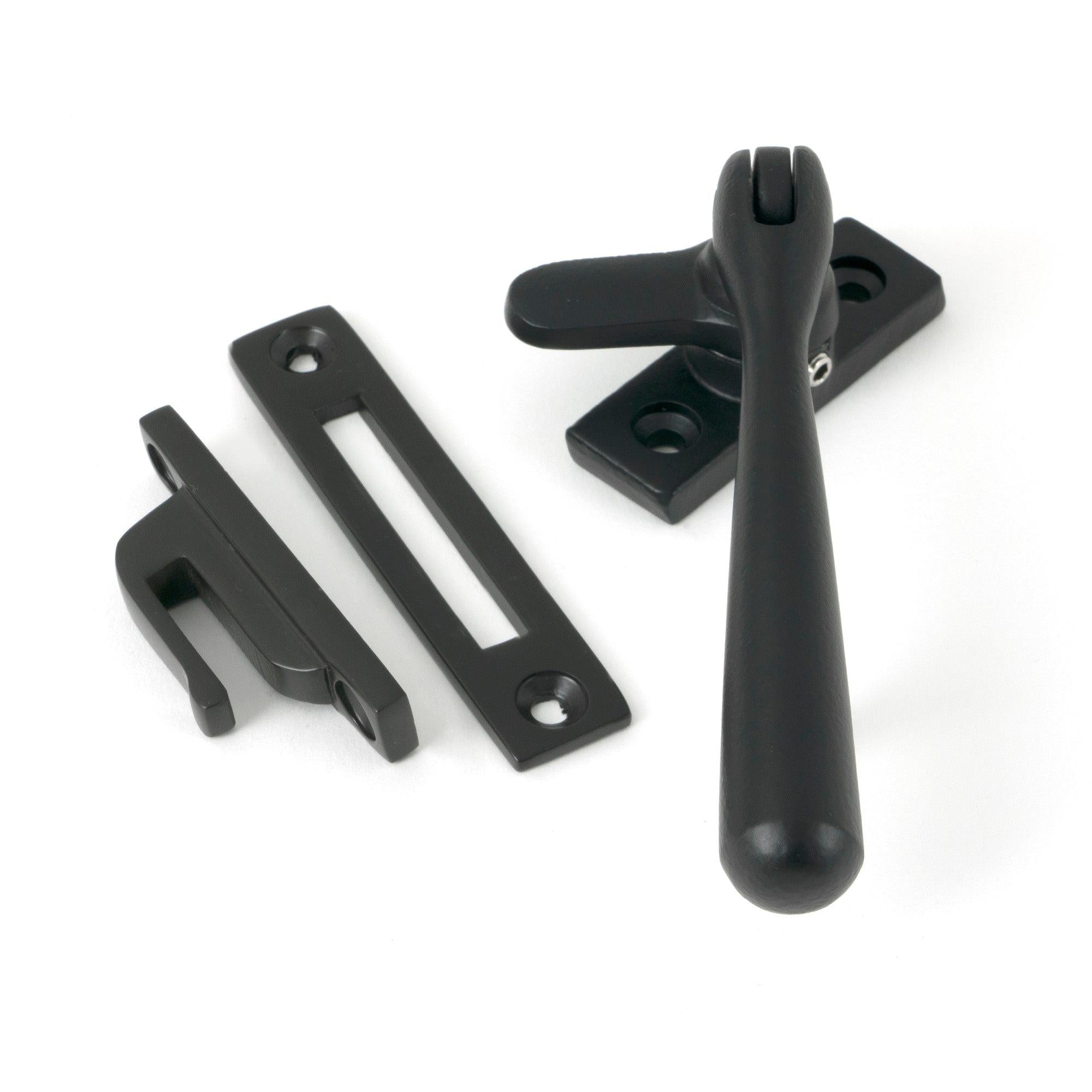 Matt Black Locking Newbury Fastener - Locking Fasteners - From The Anvil - Yester Home