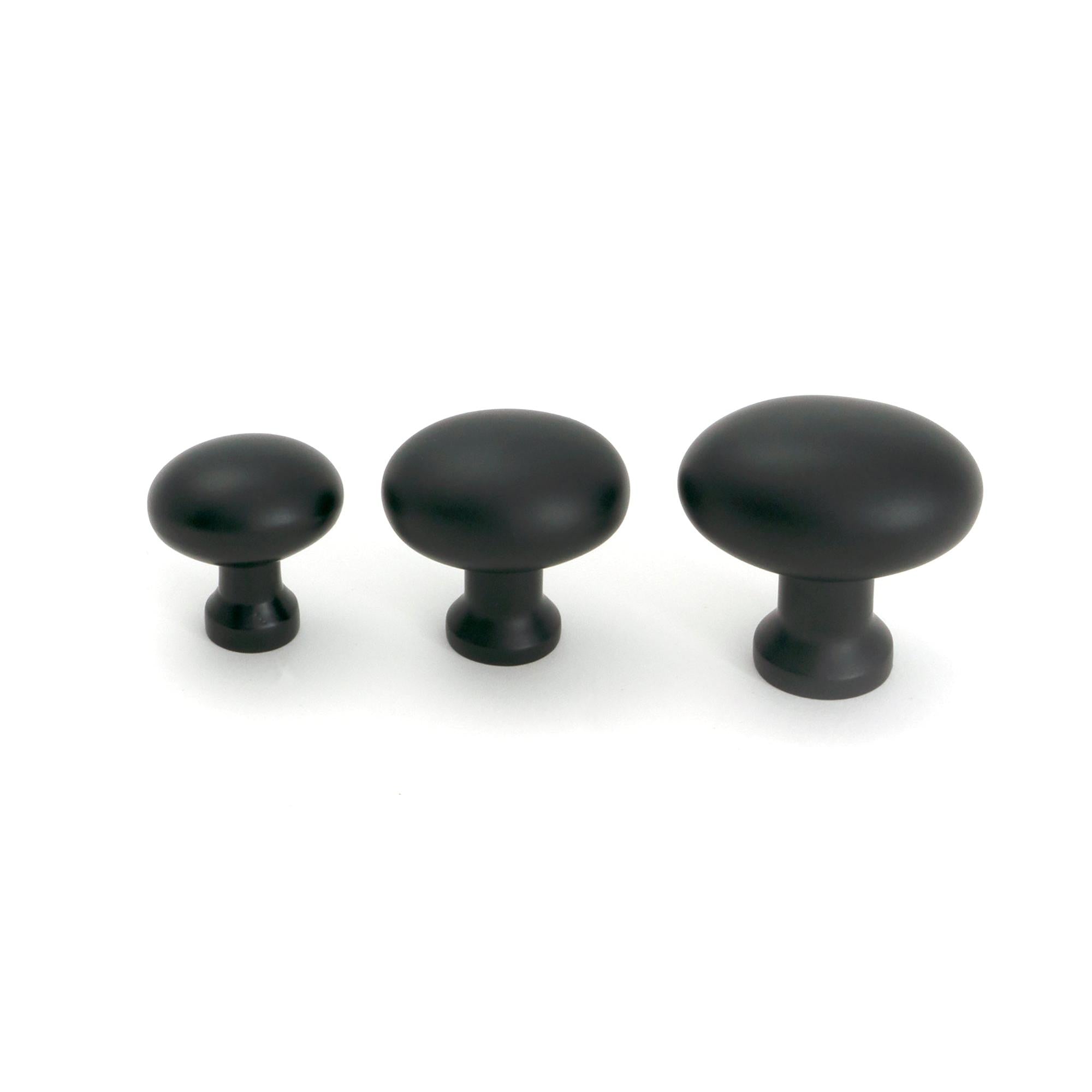 Matt Black Moore Cabinet Knob - 32mm - Cabinet Knobs - From The Anvil - Yester Home