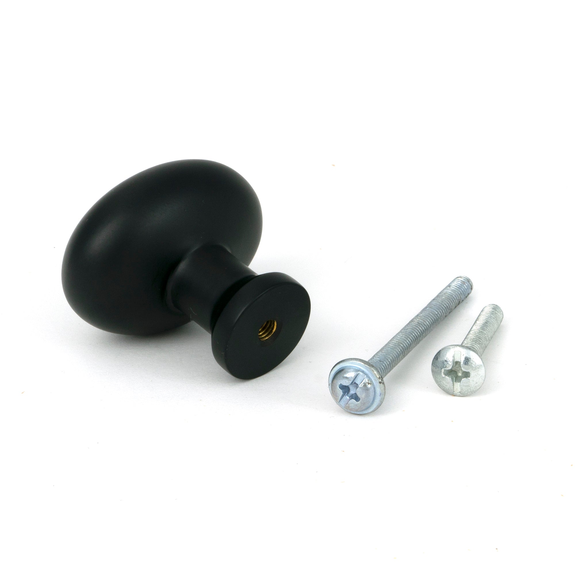 Matt Black Moore Cabinet Knob - 38mm - Cabinet Knobs - From The Anvil - Yester Home