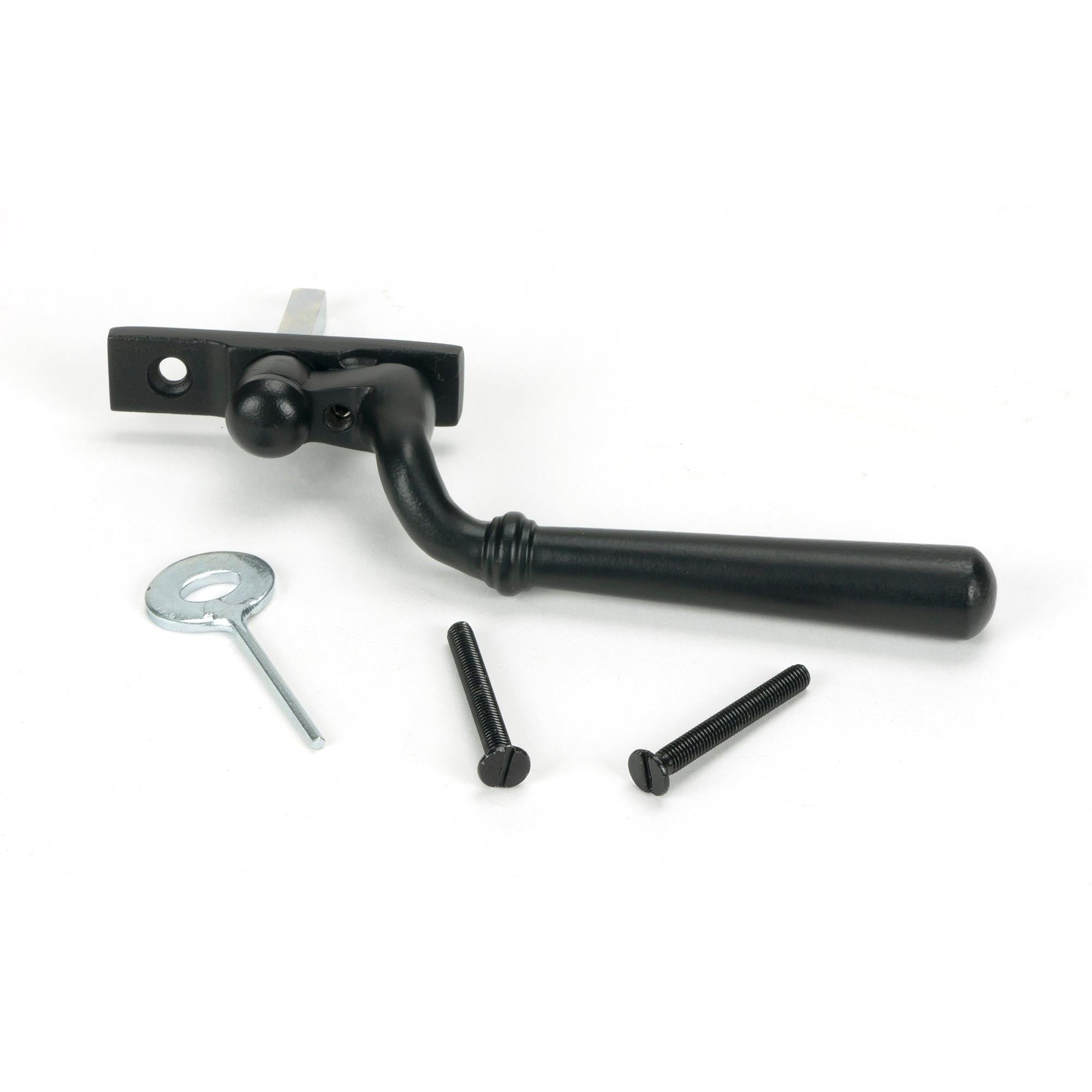 Matt Black Newbury Espag - LH | From The Anvil - Espag. Fasteners - From The Anvil - Yester Home