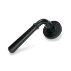 Matt Black Newbury Lever on Rose Set (Beehive) | From The Anvil - Concealed - From The Anvil - Yester Home