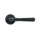 Matt Black Newbury Lever on Rose Set (Beehive) - Unsprung | From The Anvil - Concealed - From The Anvil - Yester Home