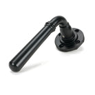 Matt Black Newbury Lever on Rose Set (Square) | From The Anvil - Concealed - From The Anvil - Yester Home