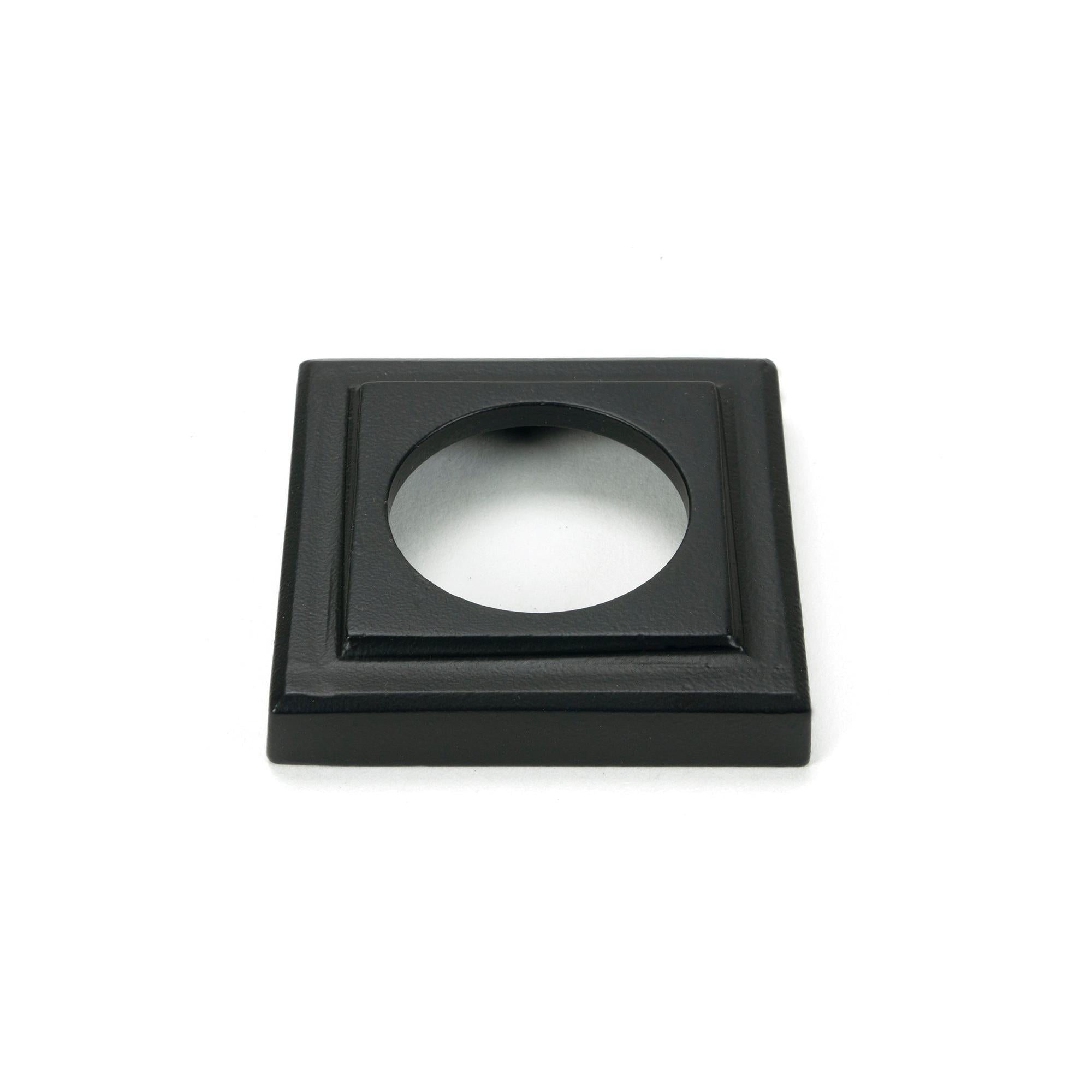 Matt Black Newbury Lever on Rose Set (Square) - Unsprung | From The Anvil - Concealed - From The Anvil - Yester Home