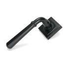 Matt Black Newbury Lever on Rose Set (Square) - Unsprung | From The Anvil - Concealed - From The Anvil - Yester Home
