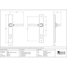 Matt Black Newbury Slimline Lever Espag. Lock Set | From The Anvil - Espagnolette - From The Anvil - Yester Home