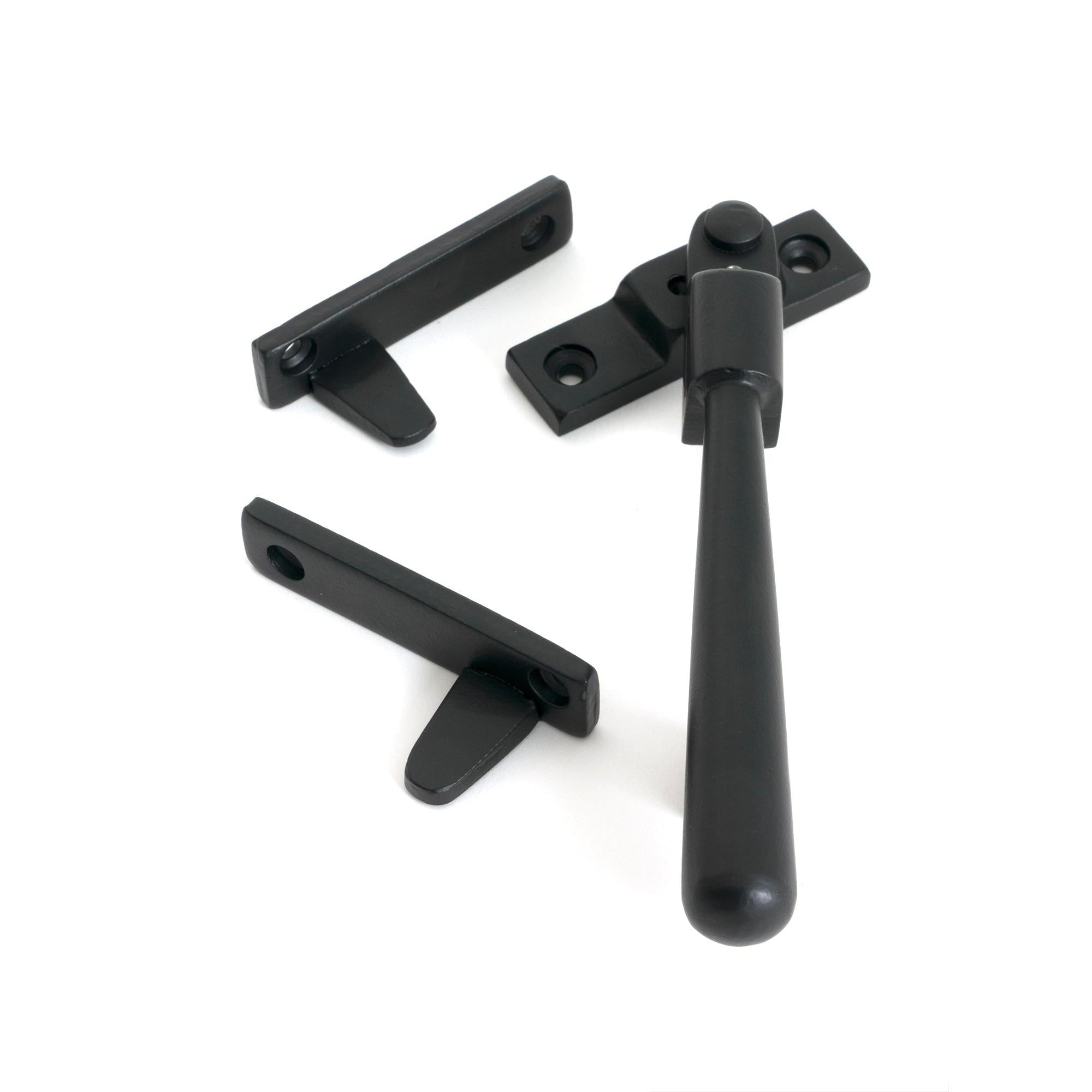 Matt Black Night-Vent Locking Newbury Fastener - Night-Vent Fasteners - From The Anvil - Yester Home