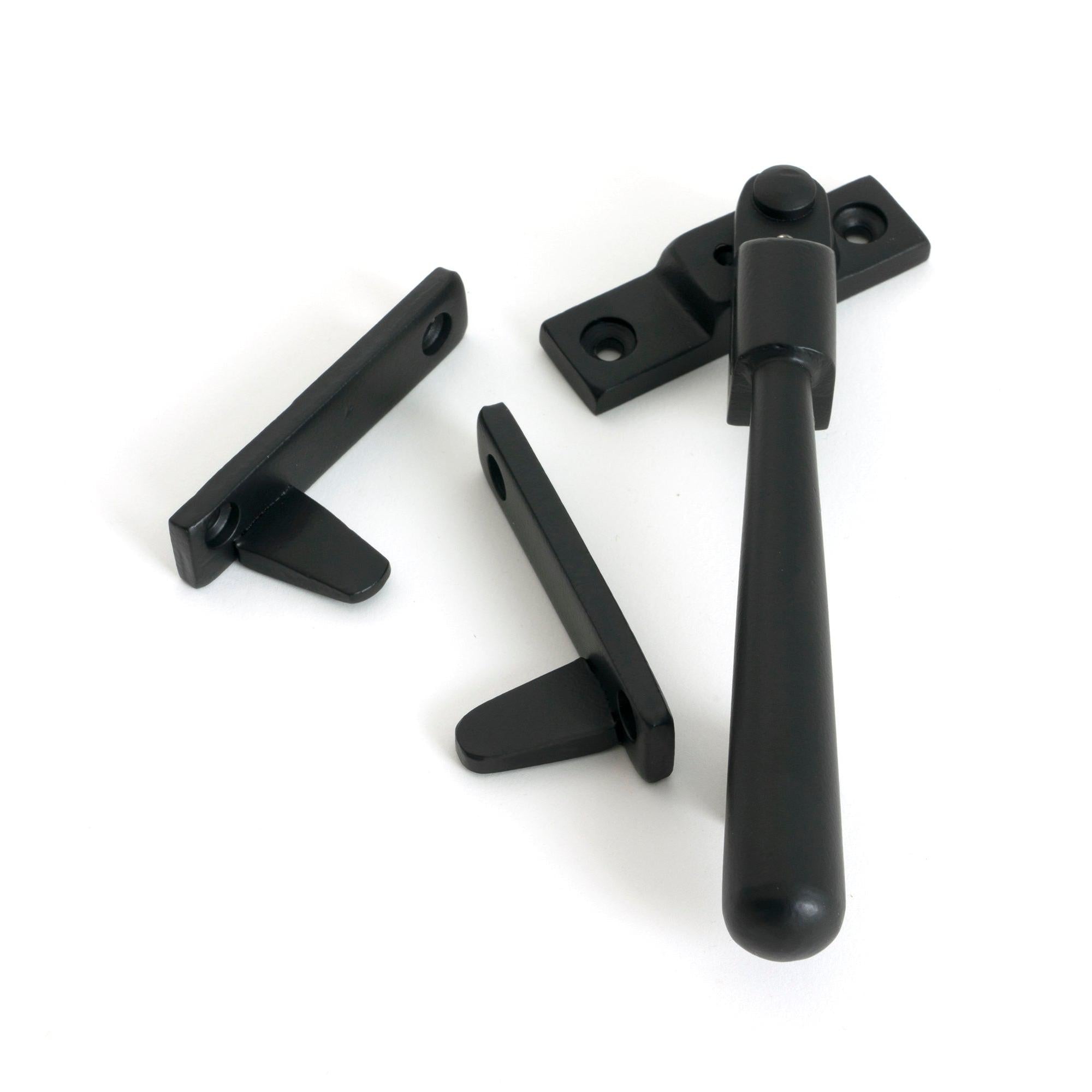 Matt Black Night-Vent Locking Newbury Fastener - Night-Vent Fasteners - From The Anvil - Yester Home