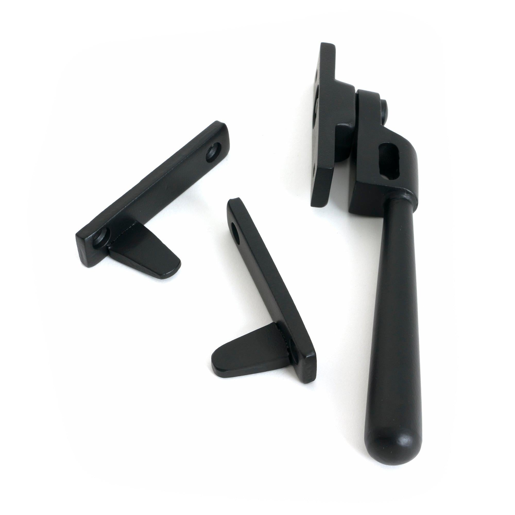 Matt Black Night-Vent Locking Newbury Fastener - Night-Vent Fasteners - From The Anvil - Yester Home