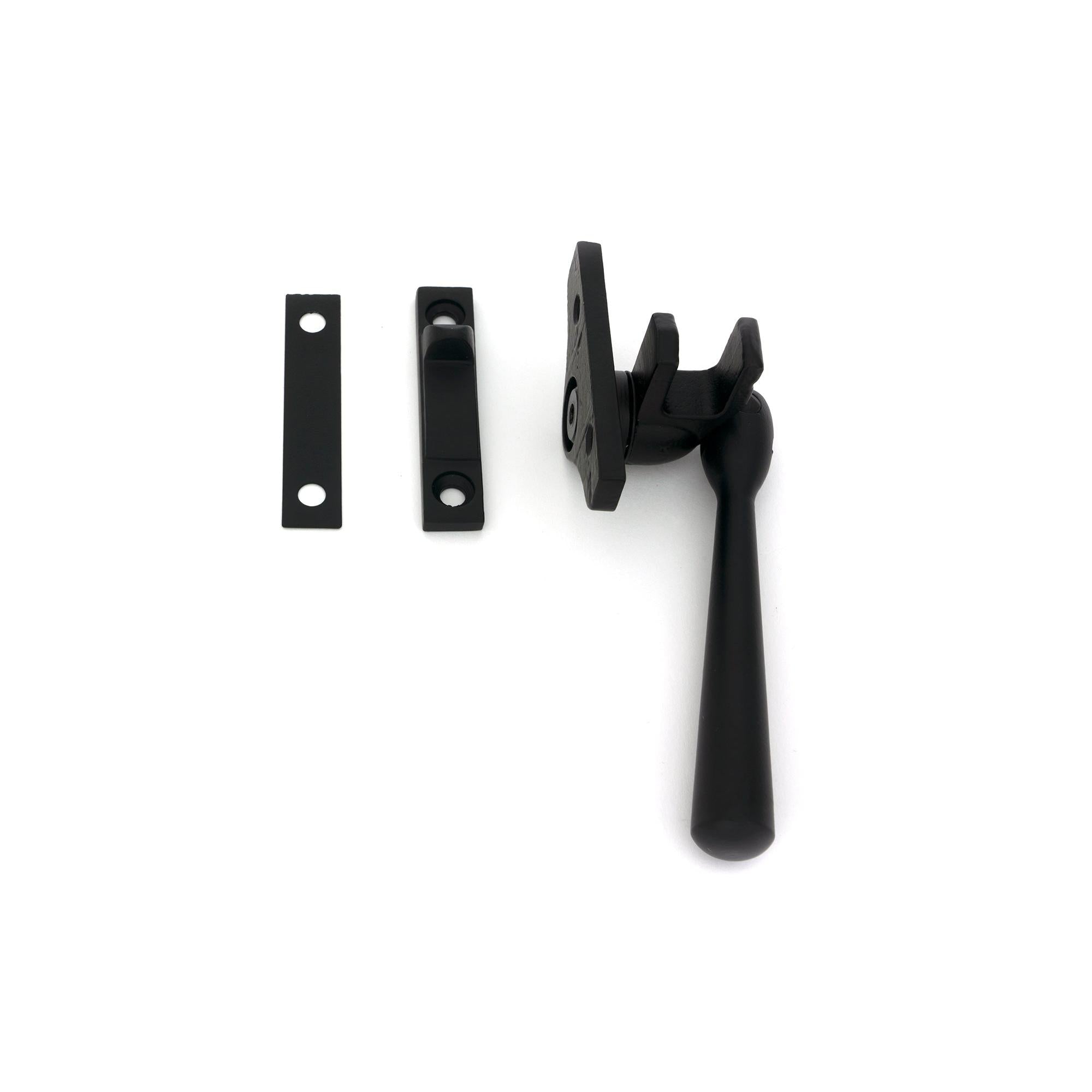Matt Black Night-Vent Locking Newbury Fastener (Steel Window) - Night-Vent Fasteners - From The Anvil - Yester Home