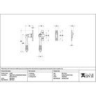 Matt Black Night-Vent Locking Reeded Fastener (Steel Window) - Night-Vent Fasteners - From The Anvil - Yester Home