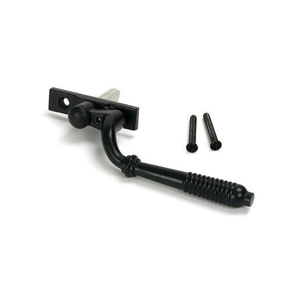Matt Black Reeded Espag - LH - Espag. Fasteners - From The Anvil - Yester Home