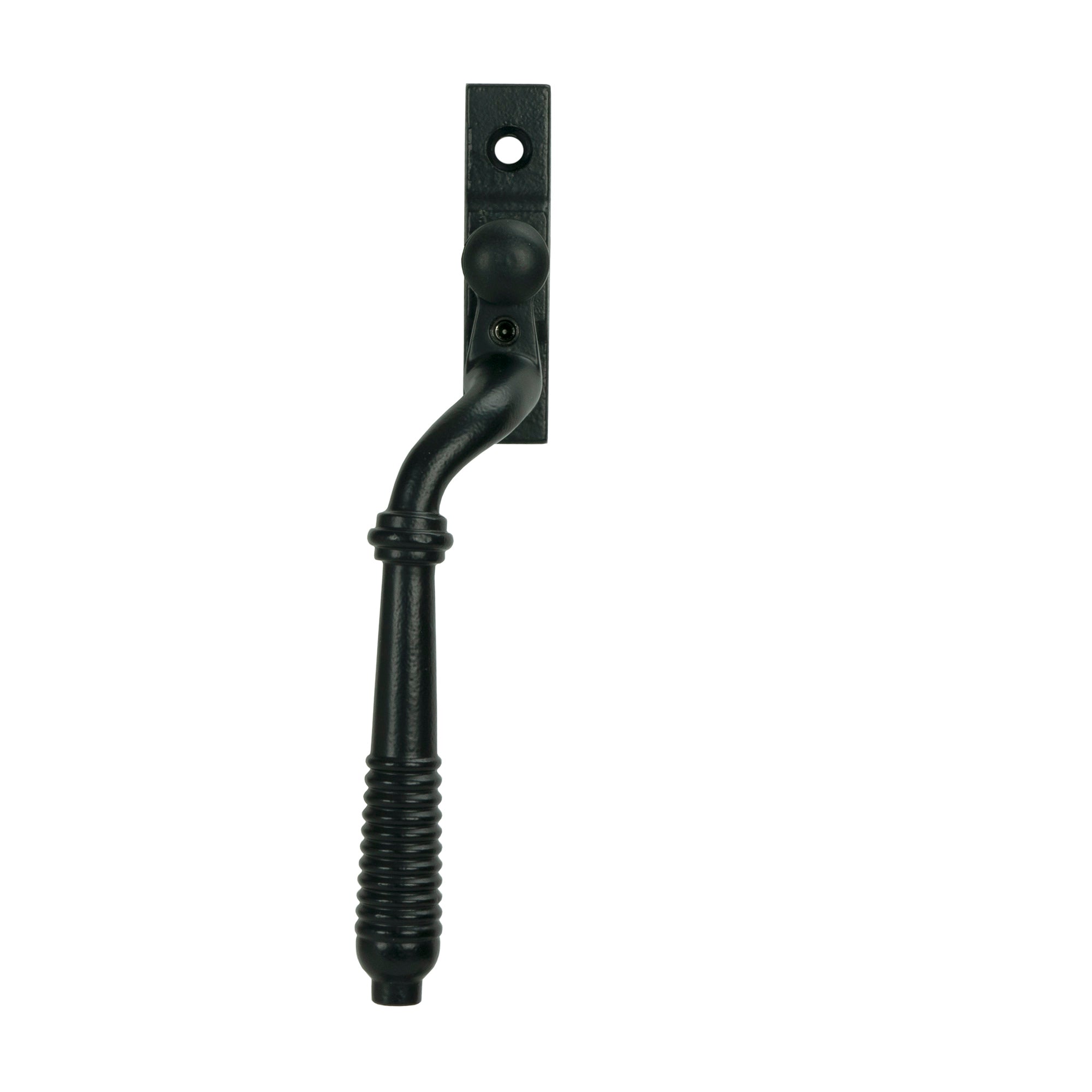 Matt Black Reeded Espag - LH - Espag. Fasteners - From The Anvil - Yester Home