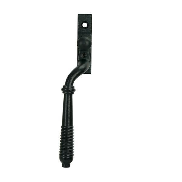 Matt Black Reeded Espag - LH - Espag. Fasteners - From The Anvil - Yester Home