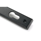 Matt Black Reeded Slimline Lever Espag. Lock Set - Espagnolette - From The Anvil - Yester Home