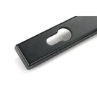 Matt Black Reeded Slimline Lever Espag. Lock Set - Espagnolette - From The Anvil - Yester Home