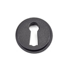 Matt Black Round Escutcheon (Beehive) | From The Anvil-Escutcheons-Yester Home
