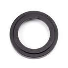 Matt Black Round Euro Escutcheon (Art Deco) | From The Anvil - Euro Escutcheons - From The Anvil - Yester Home