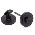 Matt Black Round Thumbturn Set (Art Deco) | From The Anvil - Thumbturns - From The Anvil - Yester Home