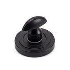 Matt Black Round Thumbturn Set (Art Deco) | From The Anvil - Thumbturns - From The Anvil - Yester Home