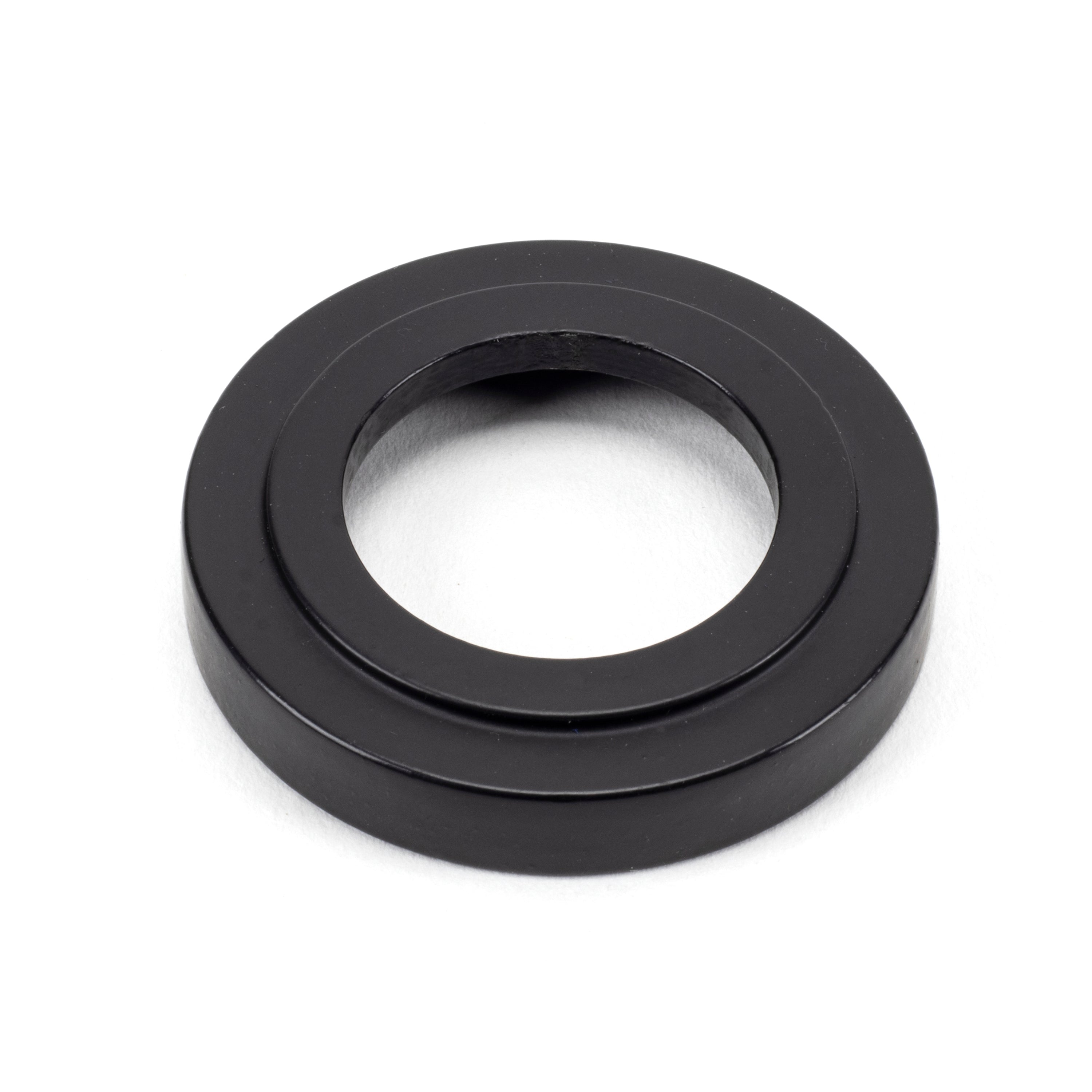 Matt Black Round Thumbturn Set (Art Deco) | From The Anvil-Thumbturns-Yester Home