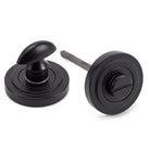 Matt Black Round Thumbturn Set (Art Deco) | From The Anvil-Thumbturns-Yester Home