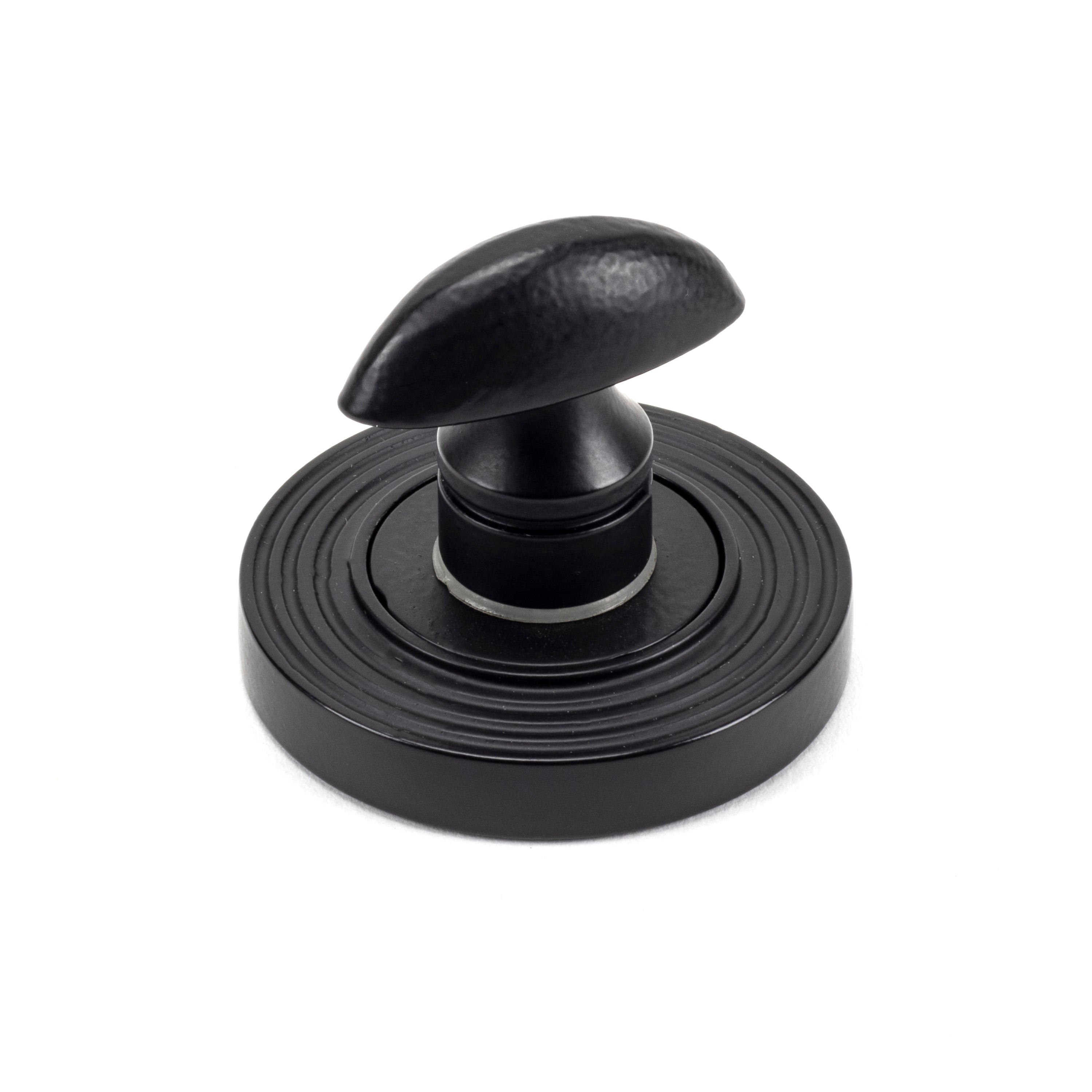 Matt Black Round Thumbturn Set (Beehive) | From The Anvil-Thumbturns-Yester Home