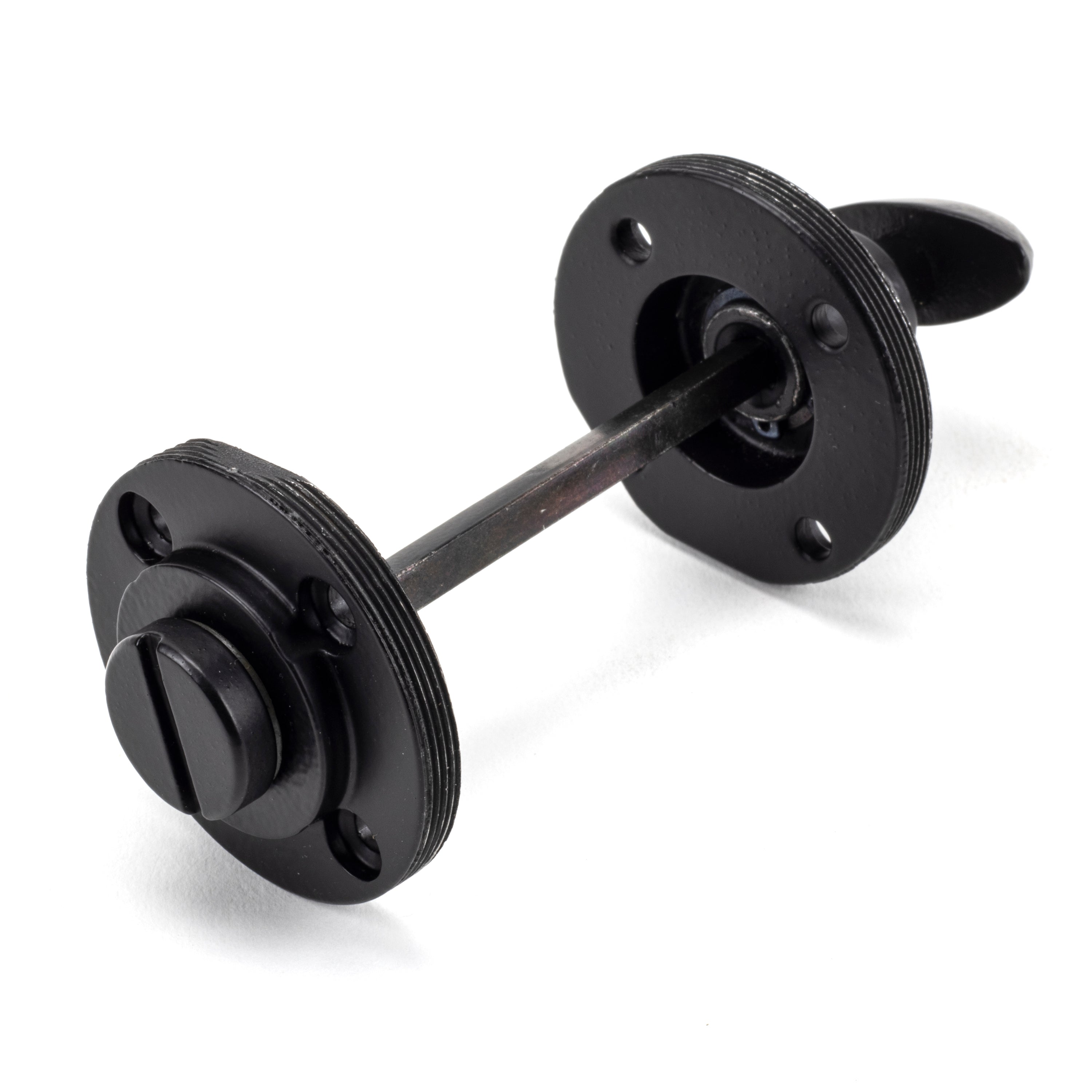 Matt Black Round Thumbturn Set (Beehive) | From The Anvil-Thumbturns-Yester Home
