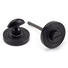 Matt Black Round Thumbturn Set (Beehive) | From The Anvil-Thumbturns-Yester Home