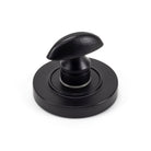 Matt Black Round Thumbturn Set (Plain) | From The Anvil-Thumbturns-Yester Home