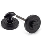 Matt Black Round Thumbturn Set (Plain) | From The Anvil-Thumbturns-Yester Home