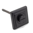 Matt Black Round Thumbturn Set (Square) | From The Anvil-Thumbturns-Yester Home