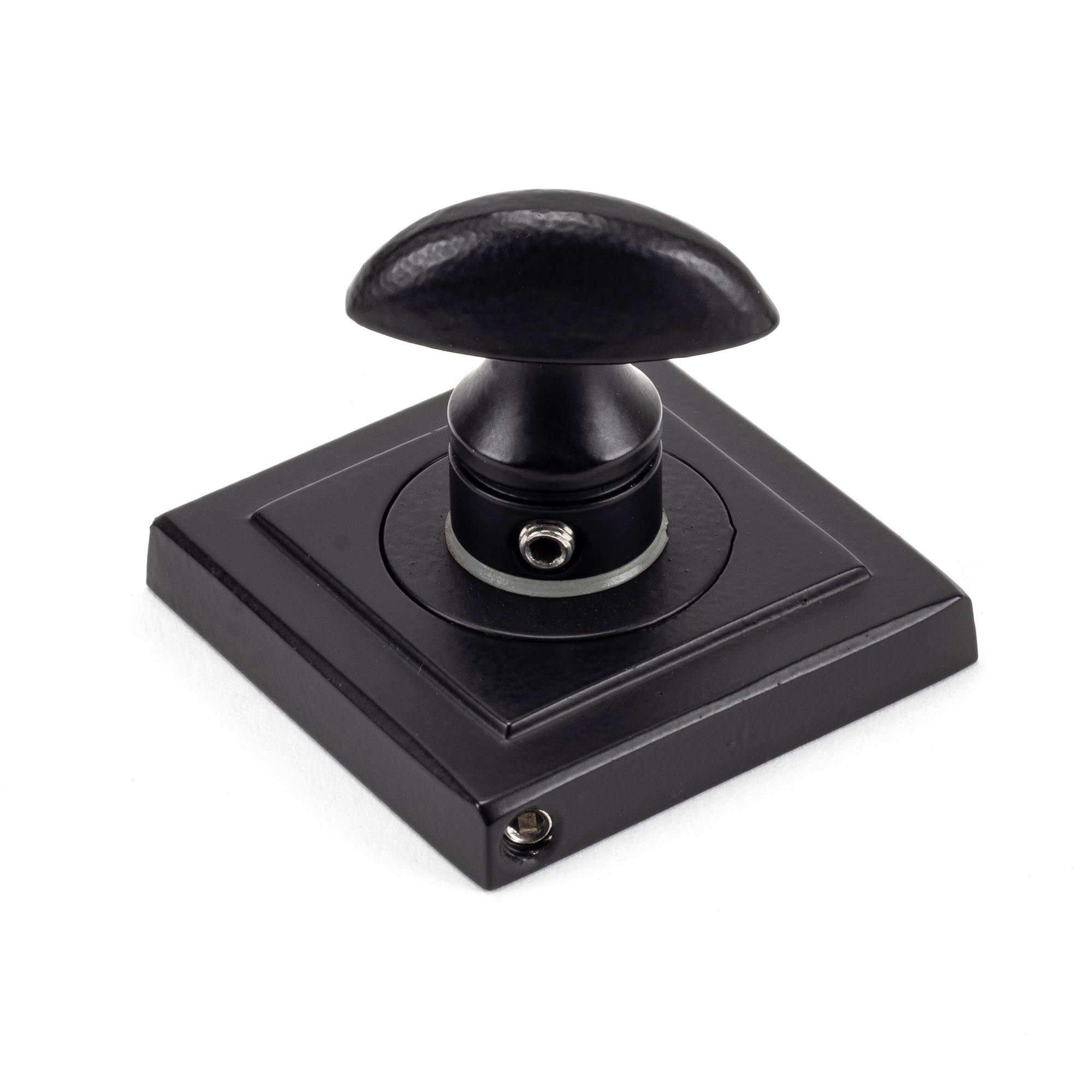 Matt Black Round Thumbturn Set (Square) | From The Anvil - Thumbturns - From The Anvil - Yester Home