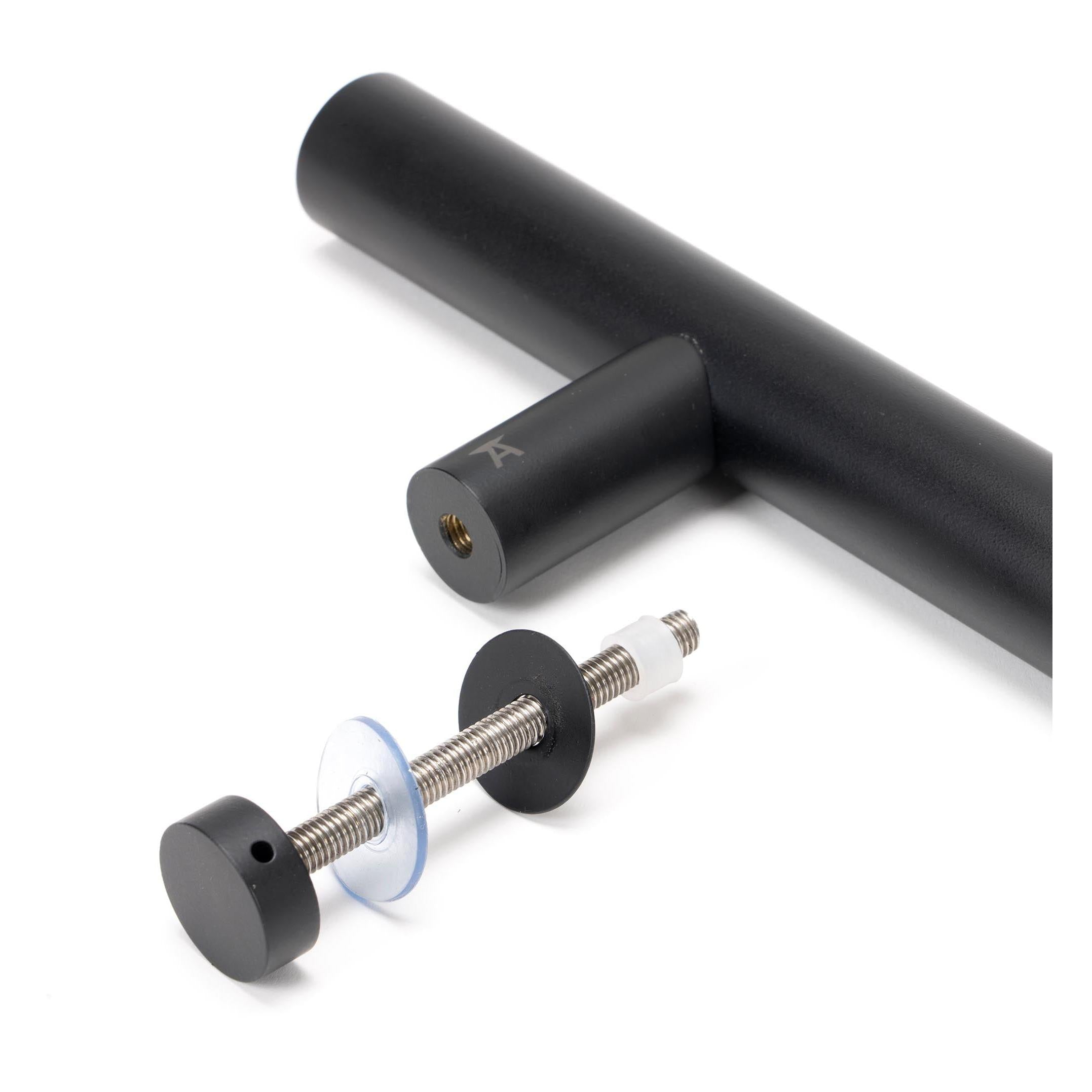 Matt Black SS (316) 0.9m T Bar Handle Bolt Fix 32mm Ø | From The Anvil - Door Pull Handles - From The Anvil - Yester Home