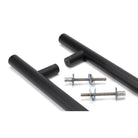 Matt Black SS (316) 1.5m T Bar Handle B2B Fix 32mm Ø | From The Anvil - Door Pull Handles - From The Anvil - Yester Home